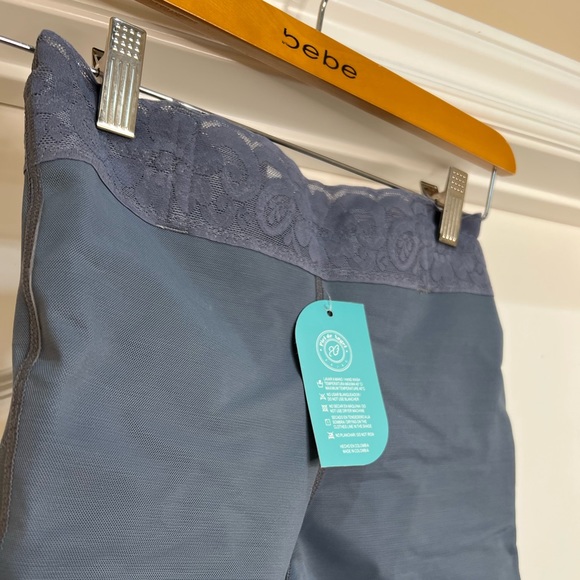 NWT Gray Low Waist Capri Shapewear butt lifting Shorts - Picture 7 of 8